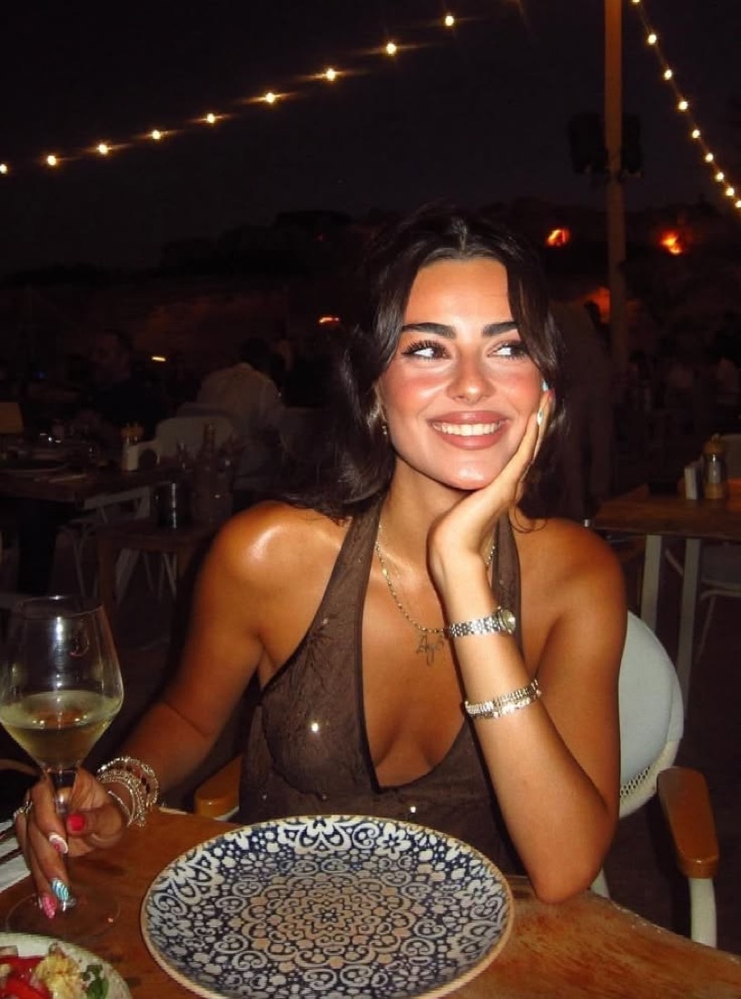 Local influencer dining at a neighborhood restaurant
